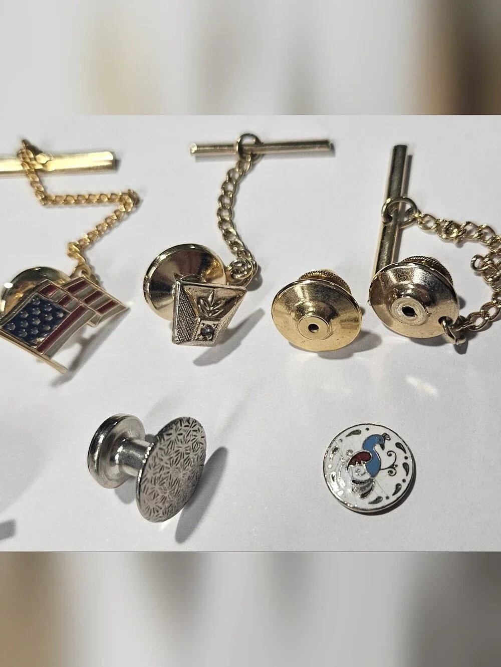 VTG Cuff Links Tie Clips & Bars Krementz Pioneer Kreisler Swank Hickok Sterling